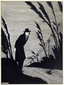 Au milieu de tout était un visage blanc froid, de The Years at the Spring, pub. 1920 - Harry Clarke